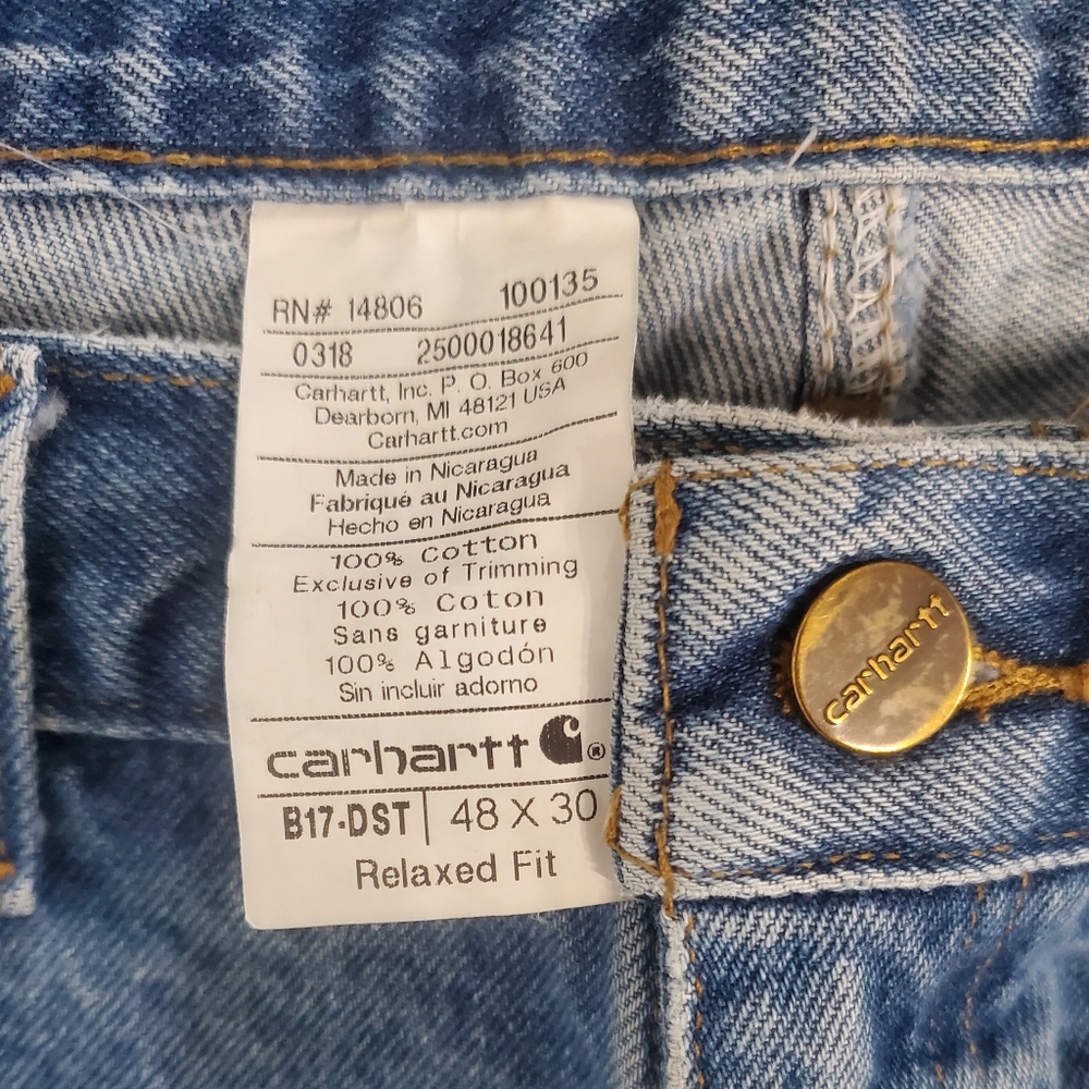 *SOLD* Carhartt Denim Relaxed Fit Jeans - Picture 4 of 5